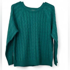 Women's Croft & Barrow® The Extra Soft Cable Crew Neck Sweater Size Petite Large